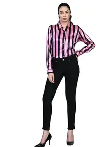 Solid Satin Shirt for Women| Satin Shirts for Women Stylish Western||Satin-Shirt-69-L