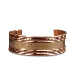 RUDRA CENTRE Vishnu Mantra Copper Kada (Big)
