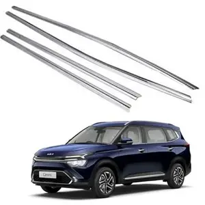 DD SONS Car Window Lower Garnish Stainless Steel Chrome Finishing for KIA Carens