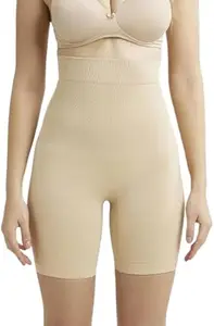 Shivay Enterprise Body Sculpting High Rise Shorts for a Smooth Silhouette Design No_Body Shaper01_2XL_Beige