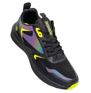 GO Ride JAWA Sports Running Shoes for Men, Lightweight, Engineered for Speed and Stability, Sports Shoes for Men (Black, 9)