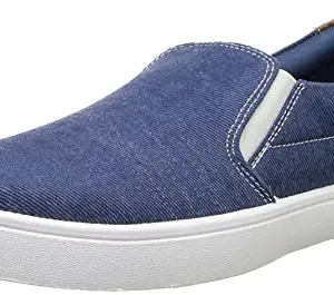 Bata Men's Slip-on Sneaker - Blue (9 UK) (8599385)