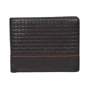 Leatherman Fashion Genuine Leather Brown Color Unisex Wallet(4 Slots)