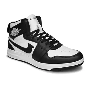COMBIT Tennis-03 Men's Sports Tennis Shoes | Training & Gym Shoes (White, Black) 10 UK