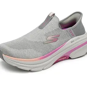 Skechers Womens MAX Cushioning Arch FIT 2.0 Grey Pink Running Shoes