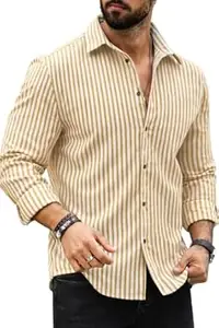 Belpatra Striped Casual Regular Fit Shirt for Men| Men Full Sleeve Shirt