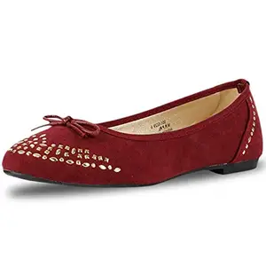 Bata Women's Rene Ballerina (5515229_RED_4 UK)