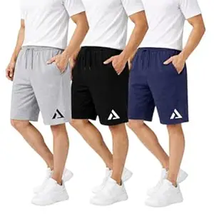 KART BLACK Plus Sizes Men's Cotton Knee Length Shorts(M,L,XL,XXL,3XL,4XL,5XL Shorts) | Casual and Night Wear Mens Shorts