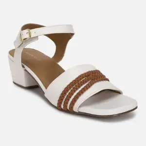 Allen Solly Braided Detail Open-Toe Block Heels