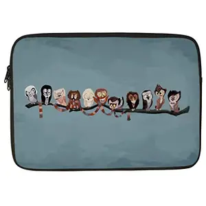 Crazyify Unique Color Printed Laptop Sleeve/Laptop Case Cover/Laptop Bag (11-15.6 inch) with Shockproof & Waterproof Linen On All Inner Sides | MacBook/Laptop Sleeve for Men & Women