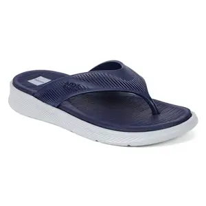 OZZOH Flip-Flops For Men | Durable | Comfortable | Outdoor | Adventure | EVA Sole | PVC Strap | Long lasting | Men Slippers For Daily Use (GREY NAVY)