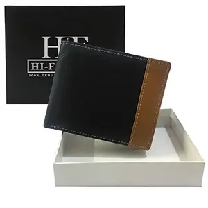 Hi-fashion Hi Fashion Men Black Genuine Leather Wallet