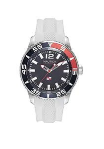 NAUTICA Watch NAPPBP905 Pacific Beach, Analog, Water Resistant, Luminous Hands, Silicone Band, Buckle Clasp, Blue