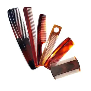 Comb Set Of 6 |Anti-Static, Durable Plastic Combs for Daily Hair Care, Beard, Travel, Barber & Salon Use | 6 Unbreakable Hair Combs with Fine and Wide Teeth | Multipurpose Comb Set for Men, Women & Kids (Set of 6 Comb)