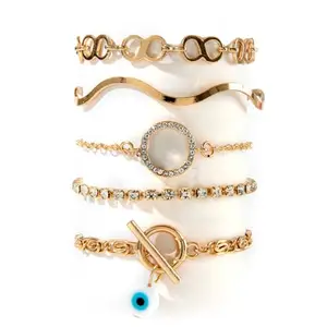 Shining Diva Fashion Latest Stylish Multilayer Boho Bohemian Bangle Bracelet for Women and Girls (rrsd15908b)