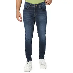 Spykar Men's Slim Jeans (ECKN-01BB-060_Dark Blue_38)