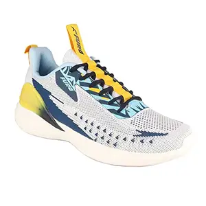 FURO Sports White-Yellow Men Sports Shoes Lace Up Running R1080 C266_8