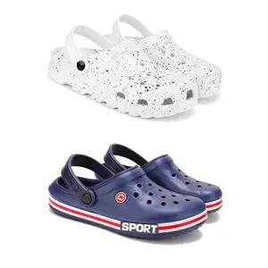 Men's Sandals Clogs | Lightweight Wear| Stylish & Easy to Wear For Men's PCV-SAN-(2-COMBO)-3057-3015-7