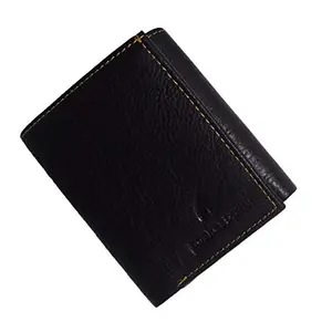 pocket bazar Men's Wallet || Black Color || || Leather Wallet for Men || 7 Slots || 1 Coin Pocket || Hidden Compartment