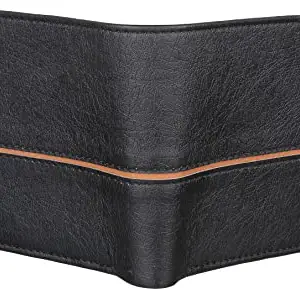 WILD EDGE Artificial Leather Men's Wallet - Compact, Casual and Light Weight - Color : Tan