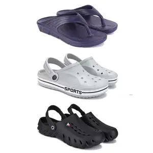 DRACKFOOT Men's Sandals | Lightweight Wear| Stylish & Easy to Wear For Men'S GR-SAN-(3-COMBO)-3153-3067-3144-10