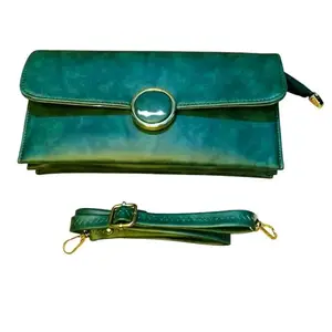 Zydi Women's 3 Fold Wallet - Large (Green)