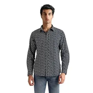 Pepe Jeans Men's Casual Shirt | Trendy Printed Shirt for Men| Regular Fit | Full Sleeve | Available in Plus Size