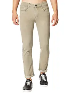 RAGZO Beige Men's Slim Fit Stretchable Jeans -30_b70013b