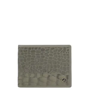 Da Milano Leather RFID Wallet for Men with Multicard Slot - Grey (10251A-OL)