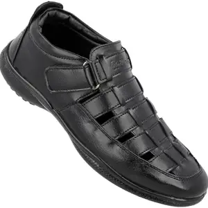 WALKAROO Men's Sandals (20014063-BLK) 08 UK