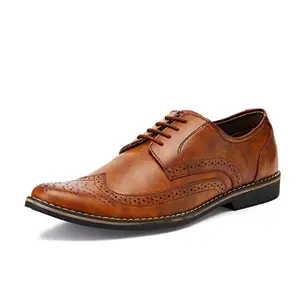 Centrino Men's 1421 Tan Formal Shoes_9 UK (1421-03)