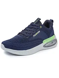 ABROS Men's Evander ASSG0198 Sports Shoes -Navy/P.Green-7UK