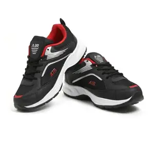 Men's Aries Running Shoes (Black, 7)