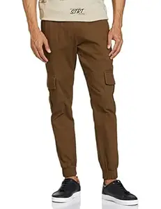 Amazon Brand - Symbol Men's Stretchable Slim Fit Cargo Jogger Pants | Chinos | Casual Trousers