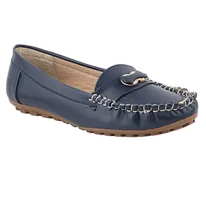 FOOTFIT Latest Comfort Shoes Black, Grey, Olive Sea Green,Navy Blue Colors Women Loafers