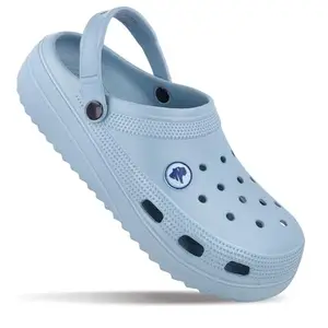 WALKAROO Blue TYGA Clogs for Mens -Trendy|Lightweight and Comfortable|BTG8750