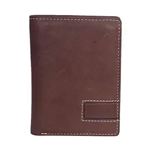 Leatherman Fashion LMN Genuine Leather Men's Brown Wallet 3 Card Slots