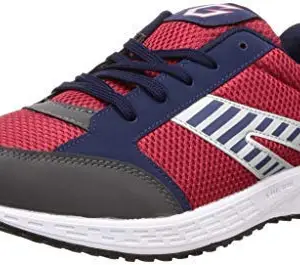 GOWIN NX-2 RUNNING SHOE RED NAVY_6 WITH CHARGED ELBOW CAP SENIOR TURQUOISE