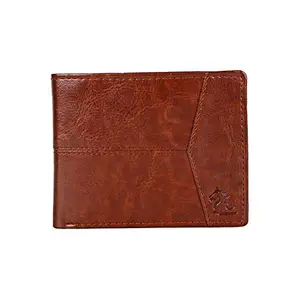 KARA Faux Leather Tan Wallet for Men - Bifold Slim Design Men's Wallet with 3 Card Holder Slot