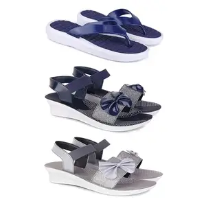 Women's Comfortable Sandal,Casual Lightweight Sandal for Everyday Wear | TBS-(3-COMBO)-1859-1972-1971-6-EURO-37