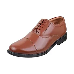 Mochi Men Tan Leather Formal Shoes-8 UK/India (42 EU) (19-2978-23-42)