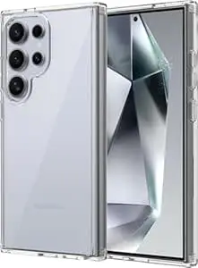 keeshar ClearShield Transparent Back Cover for Samsung Galaxy S24 Ultra 5G, Hybrid PC & TPU Shockproof Design, 360 Degree Protection Crystal Clear Case, Anti-Scratch Armor Mobile Phone Cover