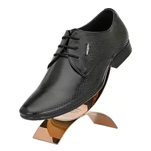 egoss Comforts Premium Genuine Leather Derby Formal Shoes for Men (Black-8)-FO-1566