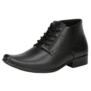 Kraasa Long Office Wear Lace Up Derby Shoe for Men Black UK 7