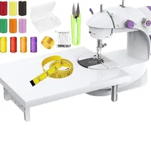 Gateway Advance Sewing Machine For Home Tailoring With Extension Board, Foot Pedal, Adapter And Fully Loaded Sewing Kit, White