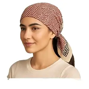 Curano : Handcrafted Fashion Curano Unisex Cotton Bandana Scarf || Premium Printed Design || Multi-Color || Breathable Face Neck Cover || Washable Multi-Purpose Wrap || 20x20 in