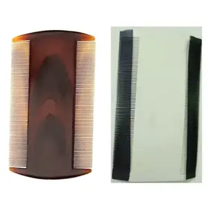 Lice removal comb plastic, Large, small,10 cm, 8 cm (pack of 2)