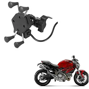 Auto Pearl -Waterproof Motorcycle Bikes Bicycle Handlebar Mount Holder Case(Upto 5.5 inches) for Cell Phone - Ducati Monster 795