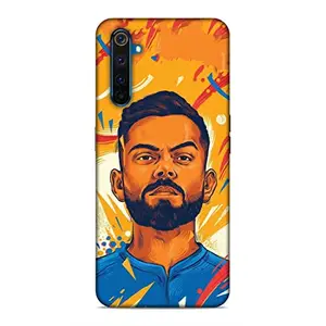 SmashItUp Virat Kholi/Cricketer Designer Printed Hard Plastic Matt Finish Mobile Case Back Cover for Realme 6