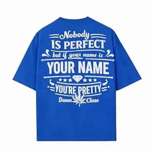 Crafted Signature Back Print Pure Cotton Graphic Print Round Neck Half Sleeves Fit Unisex T-Shirt Featuring Viking Warrior Design “Never Underestimate The Power Your Name”(BKP-07-TS-NOBODY)